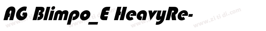 AG Blimpo_E HeavyRe字体转换